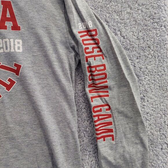 Fanatics OU Sooners 2018 Rose Bowl Gray Long Sleeve T-shirt XL Oklahoma U - Picture 3 of 7